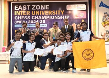 SBU परिसर में आयोजित ईस्ट जोन चेस चैंपियनशिप का समापन, जानिए कौन सी टीम बनी चैंपियन