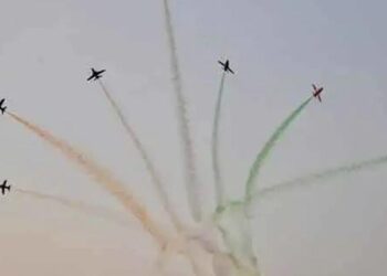 राँची में पहली बार हुआ भारतीय वायुसेना का भव्य एयर शो, सूर्य किरण टीम ने दिखाया पराक्रम