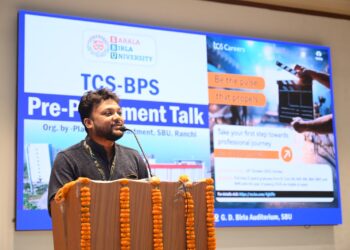 सरला बिरला विश्वविद्यालय में प्री प्लेसमेंट वर्कशॉप का आयोजन