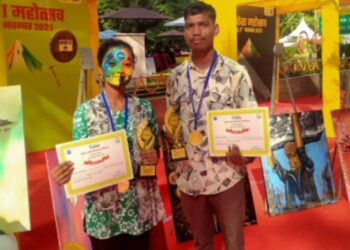 SBU के स्टूडेंट ने फेस पेंटिंग में जीता प्रथम पुरस्कार