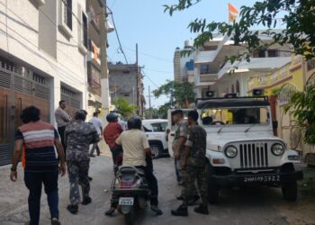 रांची स्थित RSS कार्यालय पर पेट्रोल बम से हमला का प्रयास।
